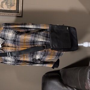 Calvin Klein Black Leather Crossbody Bag